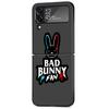 Custodia Bad Bunny X100pre Per Samsung Galaxy Z Flip 3 4 5G Nera Rigida PC Alloggiamento Telefono Z flip4 Lusso Coque Guscio