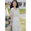 Moka Na Urban Casual Kurzarm Midi-Kleid MKNJD3680