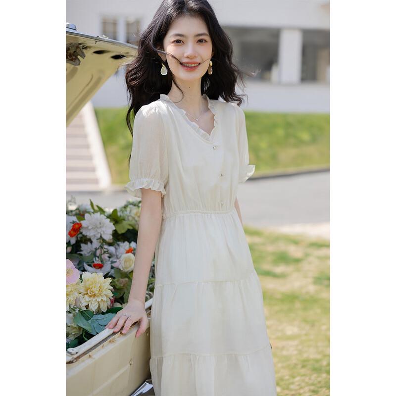 Moka Na Urban Casual Kurzarm Midi-Kleid MKNJD3680