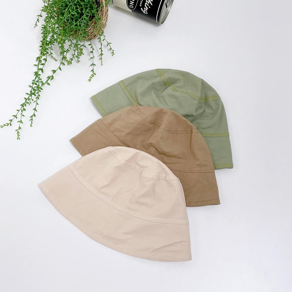 Women's and Men's Daily Stitch Plain Bucket Hat
