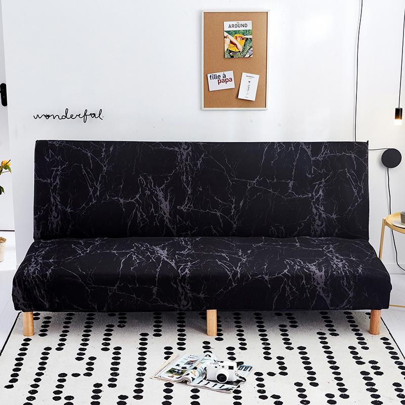 Armless Sofa Cover, Fully Enclosed Integrated Sofa Cover, Foldable Sofa Bed Cover, Fabric, Double and Triple Bed, Dust-proof