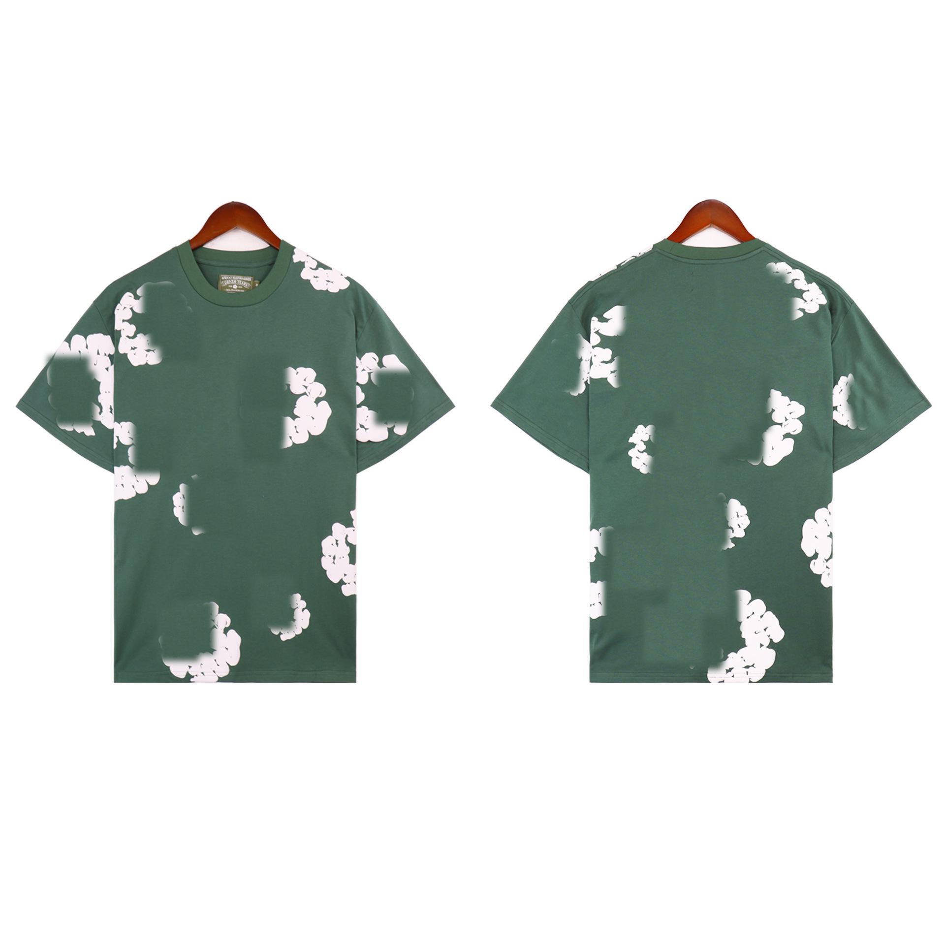 

Весняно-літня повсякденна вільна футболка з деніму та бавовни з принтом, з круглим вирізом M (European Size)