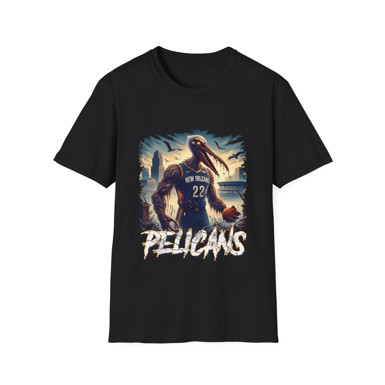 Voodoo Vengeance - New Orleans Pelicans Horror Mashup T-Shirt XXL