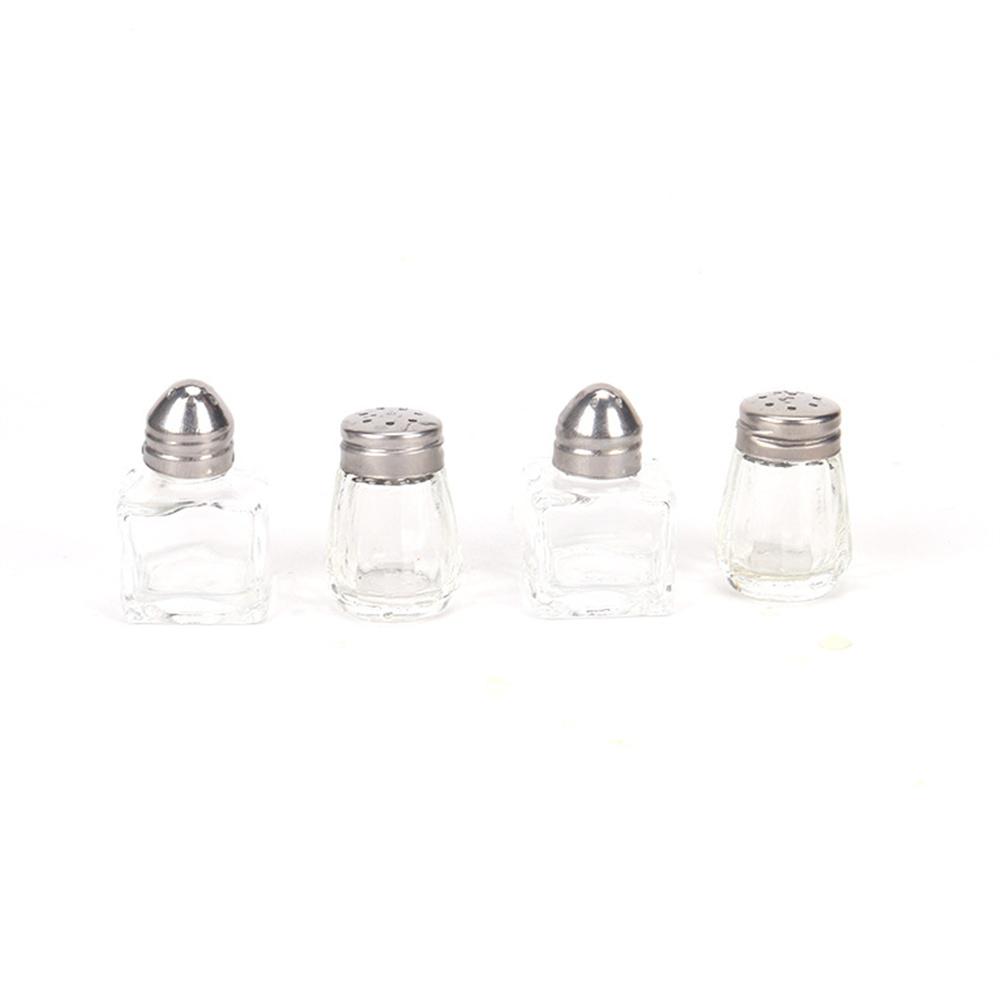 Mini Seasoning Shaker Bottles Glass Spices Condiment Jars Kitchen Salt and Pepper Shaker Spices Boxes for Kitchen Gadget Tool