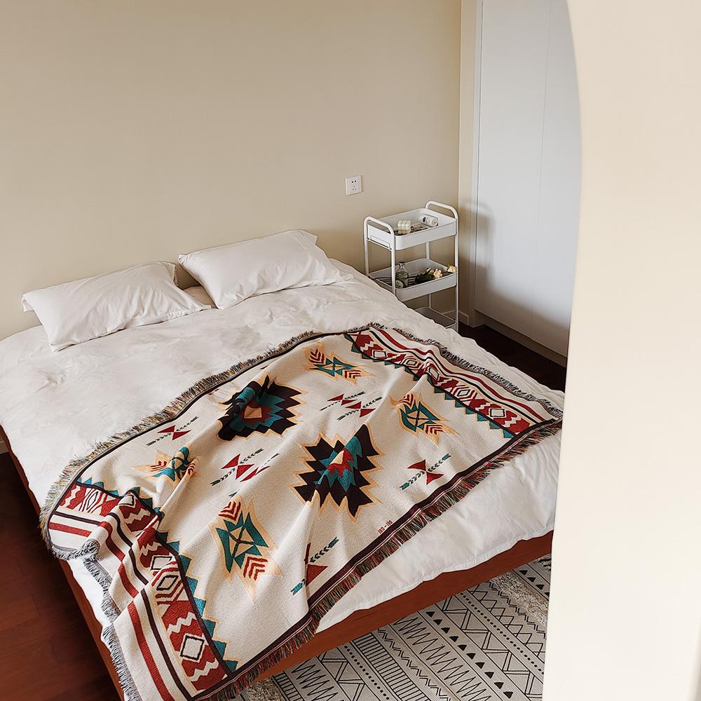 

Осенний плед в богемном стиле для домашнего декора и активного отдыха на природе, пледы и пледы для дивана, покрывало для дивана 90x180cm