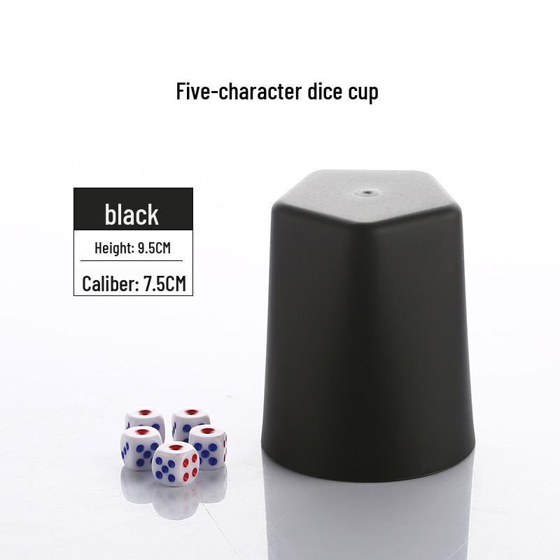 Enhanced Drop-Resistant Frosted Dice Shaker Cup for Bars and Nightclubs