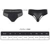 LittleForBig Breathable Underwear Briefs with Tacking Gaff, Brazilian Cheeky, Smooth and Flexible Mesh, Shapewear Briefs, Unisex, Black, Size 3XL