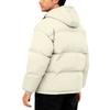 Herren Oversized Casual Daunenjacke mit langen Ärmeln und Kapuze