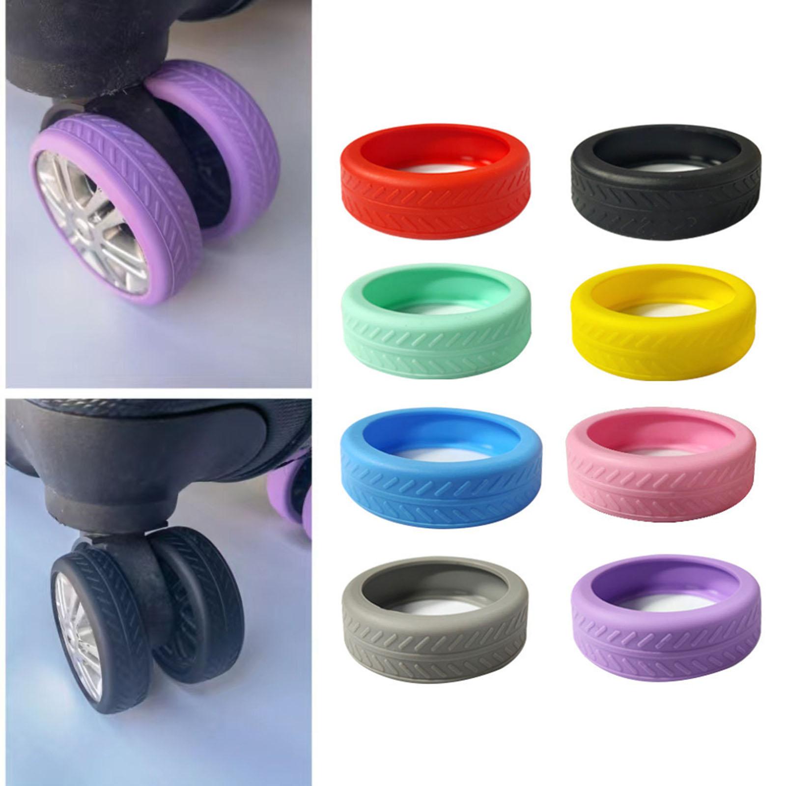 

10pcs Durable Silicone Wheel Protector for Travel Bags Prevent Damage to Your Luggage синій