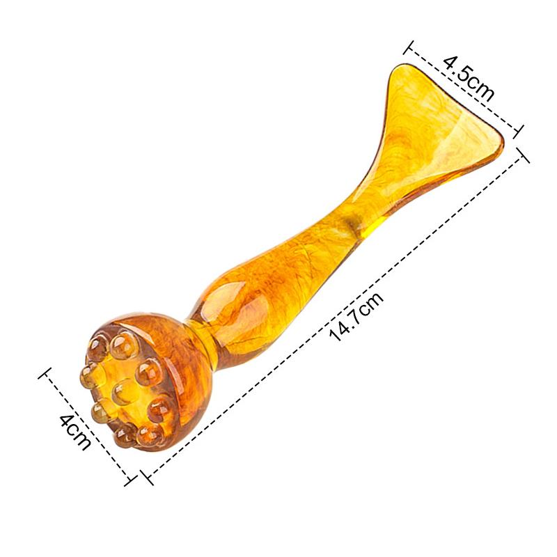Lotus Seedpod Gua Sha Tool 1Pcs Resin Facial Stick for Relaxing Face Massage and Sculpting Contours