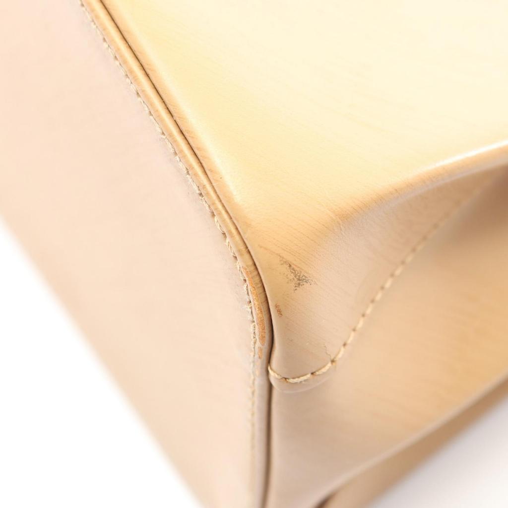 Used CARTIER Trinity Handbag leather Beige Used Women