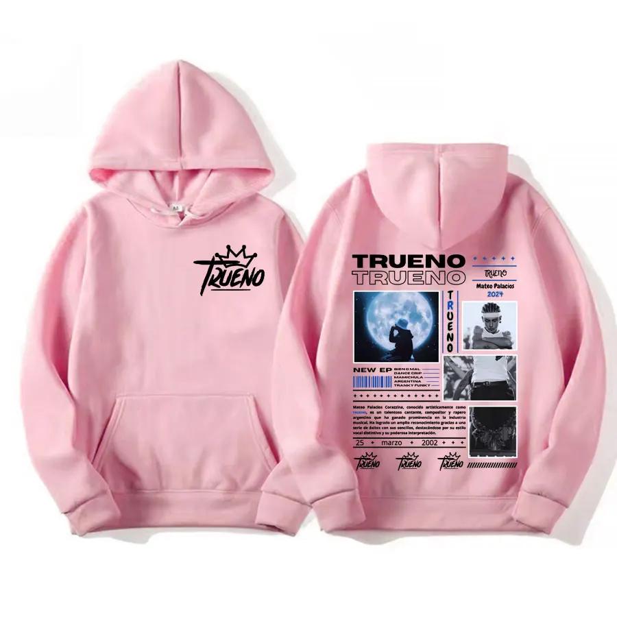Rapper Trueno Pattern Hoodie Men's Hip Hop Fashion Retro Sportswear Men's and Women's Harajuku Cool Casual Hoodie Street Wear