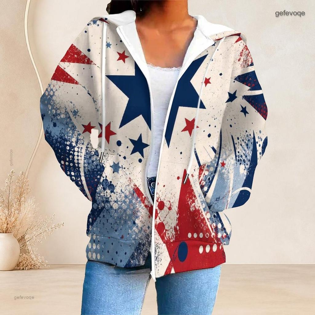 Women Plus Size Zip Up Hoodie Long Sleeve Loose Soft Casual Hooded Sweatshirt