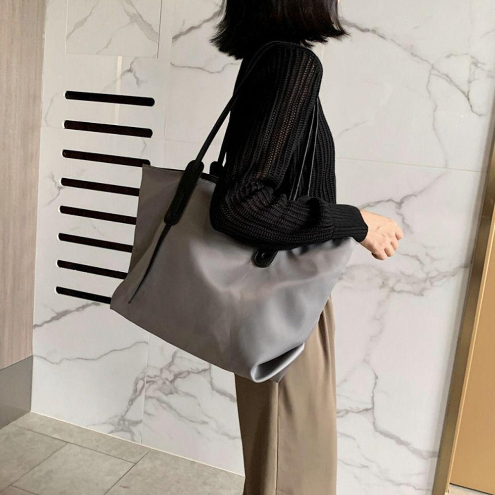 Oxford Cloth Shoulder Bag Large Capacity Handbags Shopping Bag Women's Bags  Streetwear