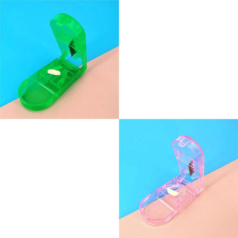 High Quality Pill Cutter Medicine Box Pill Cutting Splitter Drugs Tablet Cutter Divider Storage Case Pill Box Cases & Splitter