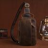 New Leather Chest Bag, Men's Messenger Bag, First-layer Crazy Horse Leather Vintage Men's Bag
