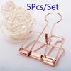 5Pcs Binder Clips Paper Clip Office School Supplies Binding Supplies Files Bag Documents Bag Clips Metal Clips