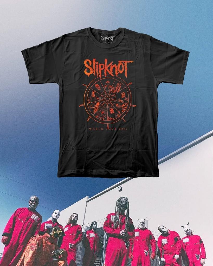 Slipknot Heavy Metal Band Grafisk T-shirt Herr Dam Sommar Bomull Överdimensionerad Streetwear Kortärmad Mode Retro T-shirt Kläder
