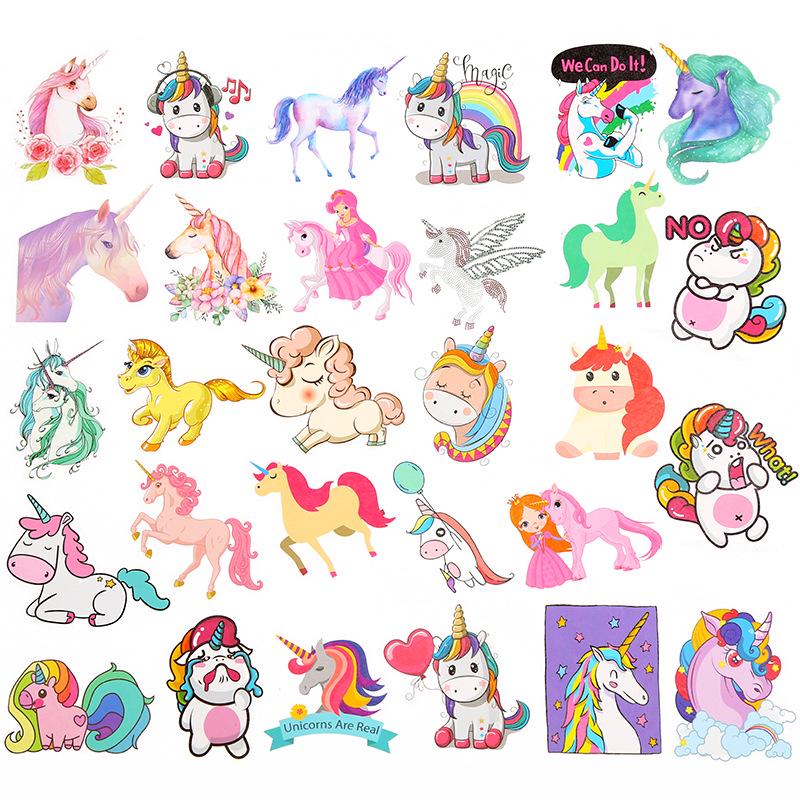 50 Unicorn Graffiti Stickers: Cartoon Designs for Cars, Computers, Guitars, and Suitcases