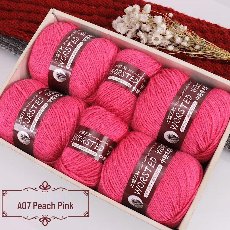 Sanli Wool Yarn 290: Medium Thick Knit Sweater, Scarf, and DIY Seat Cushion