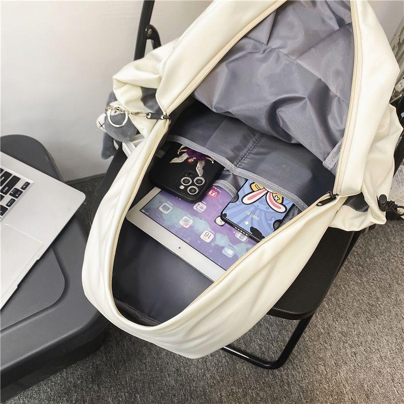 Schoolbag Men College Students Simple Large Capacity Shoulder Bag Female