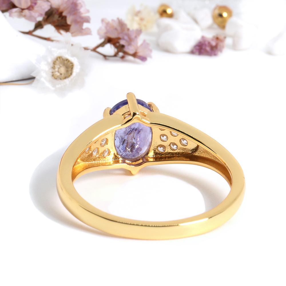 Inel cu Tanzanit Albastru Natural pentru Femei, Prețios, Lux Ușor, Argint 925, Piatră Prețioasă Adevărată, bijuterii fine pentru nunți și banchete