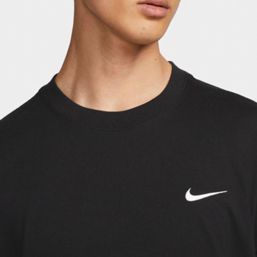 Nike Logo Print Crew Neck Short Sleeve T-Shirt Men Tops Black DZ3028-010