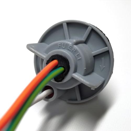 Kaito Denshi S25 Double Socket 1157 BAY15d 3-Terminal Wedge Waterproof Light Lamp Bulb LED Universal Repair/Extension Modification with 10cm Cable