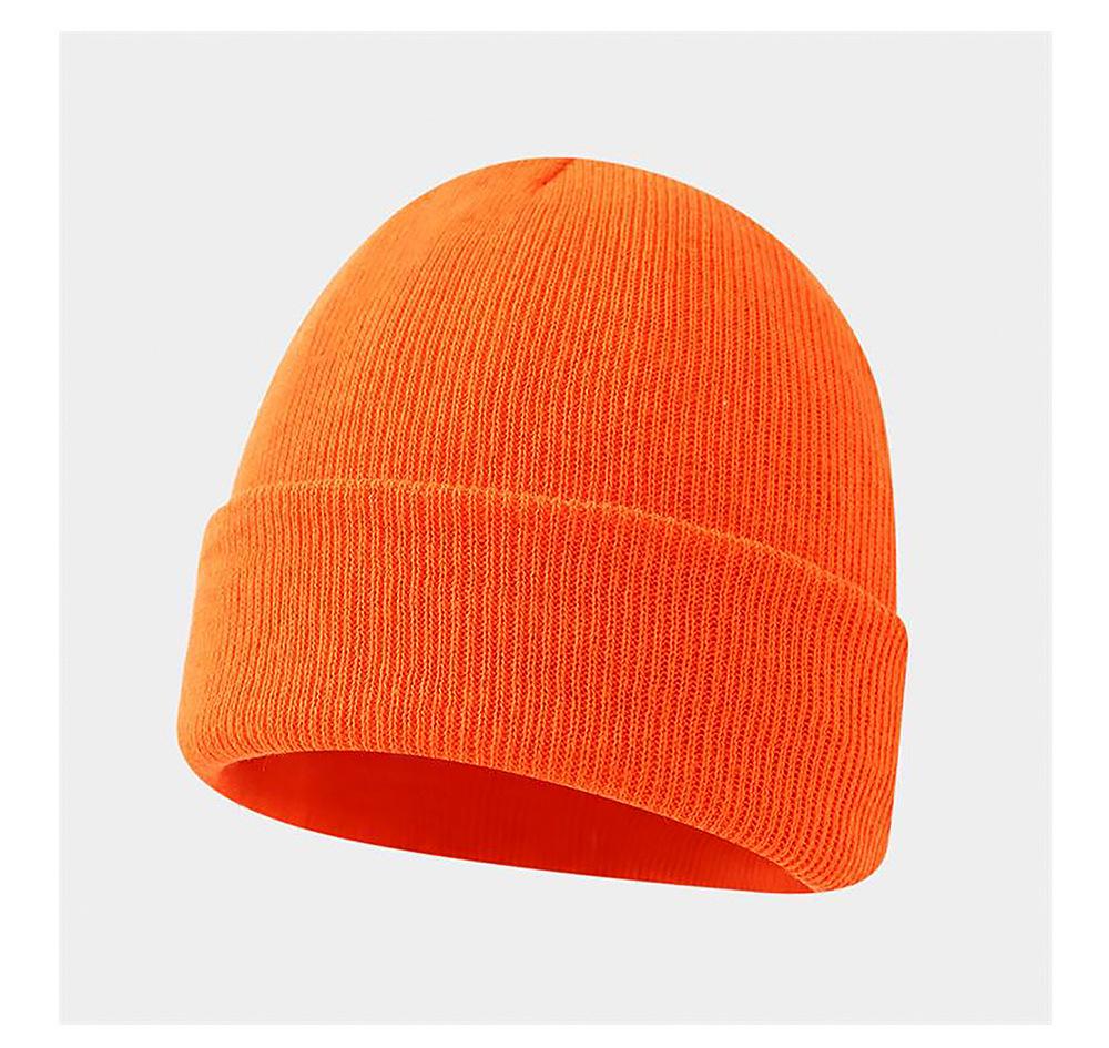 Personalized Logo Winter Beanie - Custom Embroidery Knit Hat, Warm Autumn Gift, Solid Color