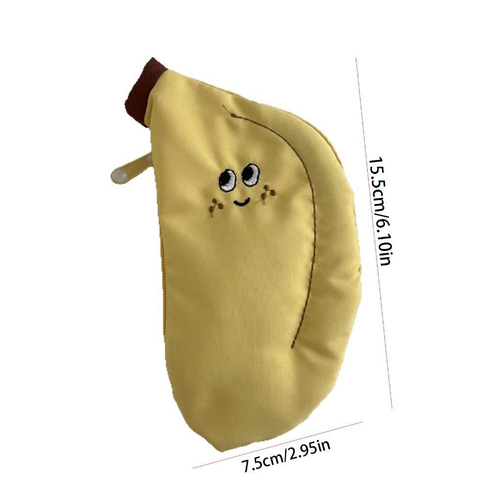 Mini Storage Bag Canvas Coin Purse Coin Bag Earphone Storage Bag Funny Banana Wallet  Children