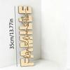 Custom Family Wooden Name Sign Personalized Engraved Multiple Names Heart Script Plaque French Family Wall Decor Housewarming