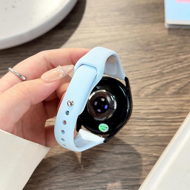 18mm 20mm 22mm Slim strap For Samsung Galaxy watch 7/6/5/pro/4 Silicone bracelet Huawei watch GT 4-2e-3-3 pro 46mm xiaomi watchbands