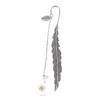Flower Specimens Bookmark Pendant Metal Book Mark School Office Supply