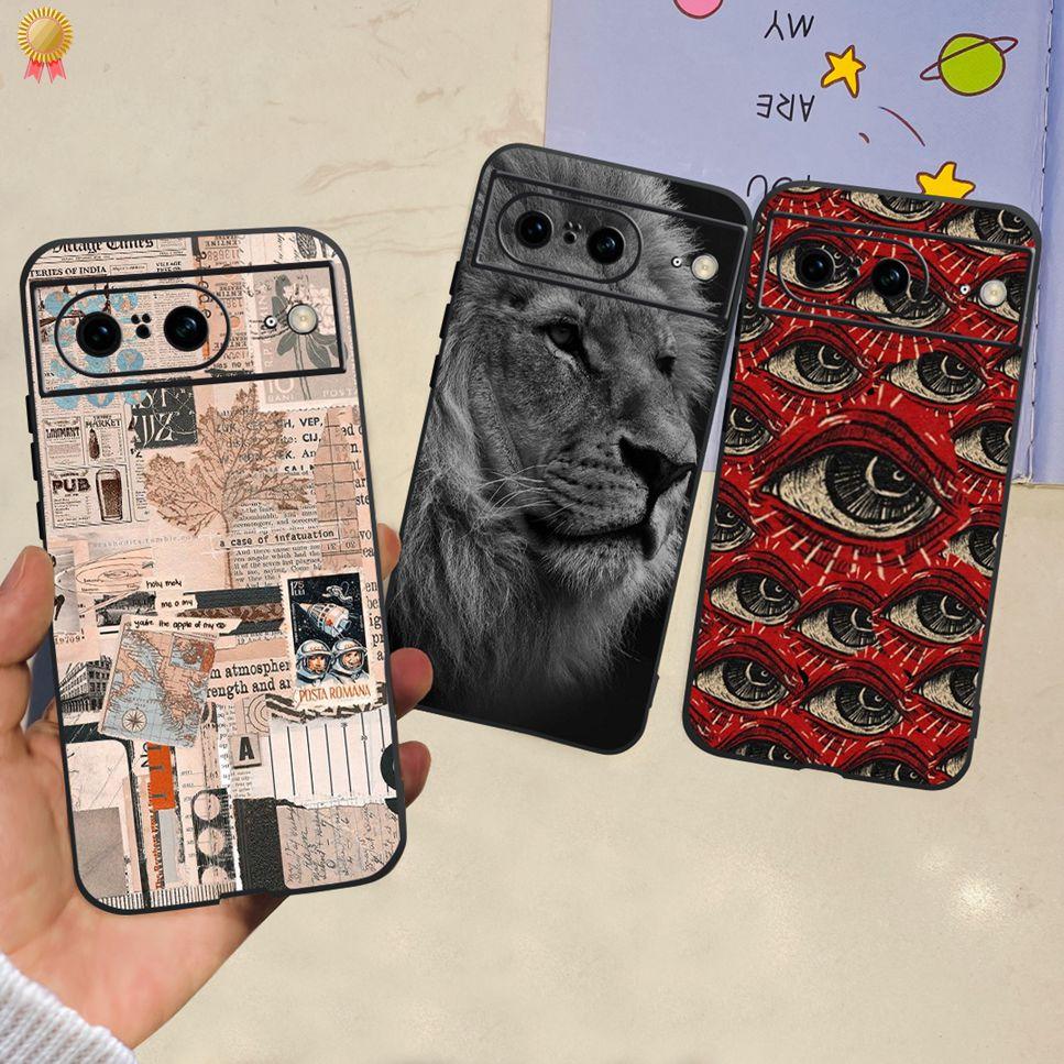 For Google Pixel 8 Pro Case Cute Cartoon Silicone Shockproof Back Cover For Google Pixel 8 Pro 8Pro Phone Case Bumper Funda Capa
