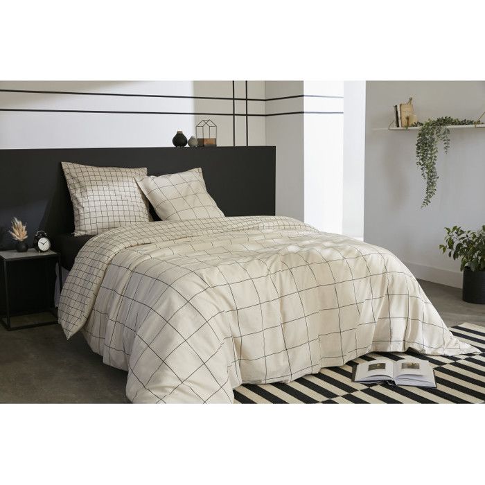 Couette toutes dimensions "Carrie Pampa" Réversible 100% Coton / 57 Fils/cm² - - 140 x 200 cm pour lit 1 place