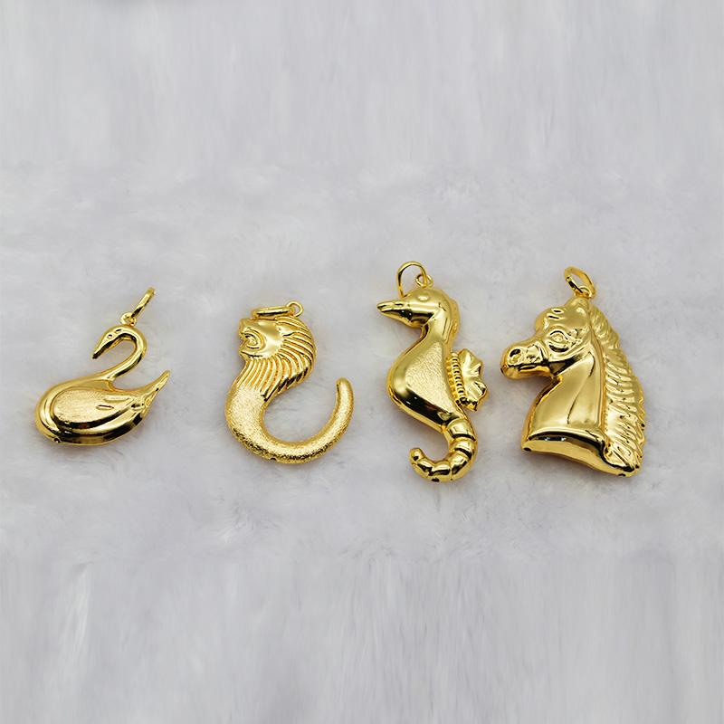 Pendant with Necklace For Women Men 24k Gold Plated Copper 33 Designs Wholesale Fashion Zircon For Daily Wear Anniversary