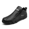 New Casual Shoes for Men Round Toe Men Ankle Boots Light Slip On Walking Shoes Outdoor Comfor Men High Top Sneakers