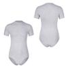 Men Crew Neck Short Sleeve Leotard Undershirt Press Button Crotch Bodysuit Casual Solid Color Skinny Jumpsuit for Daily Wear Layering