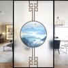 Pellicola per Finestre Privacy Statico Senza Colla Decorativa Pittura Classica Cinese Vetro Colorato Adesivi Opachi per Finestre 02