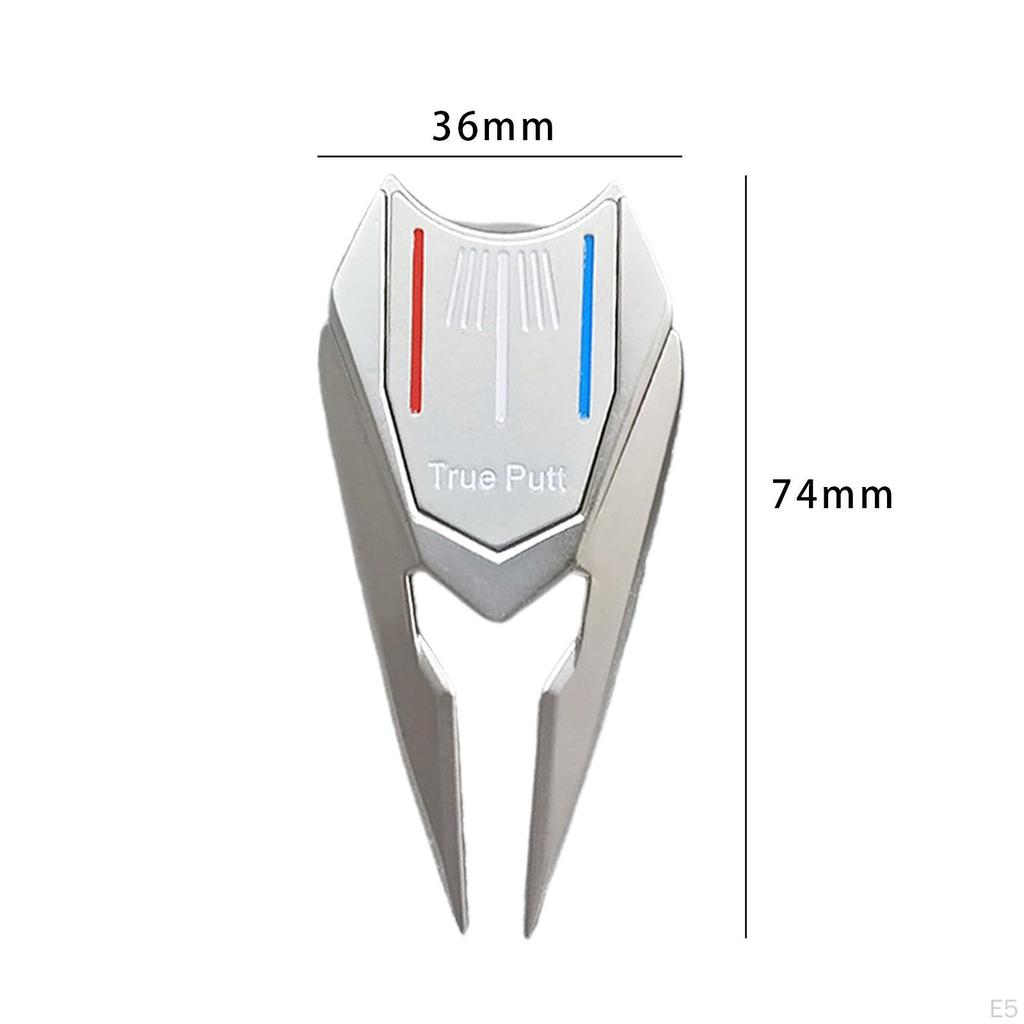 Golf Pitch Repair Tool Portable Alloy Fairway Fork Ball Marker