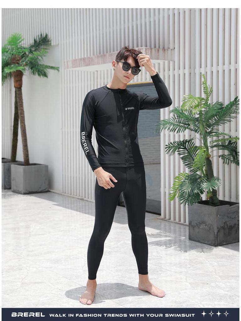 BREREL Męski Szybkoschnący Kombinezon z Długim Rękawem do Surfingu i Sportów Wodnych