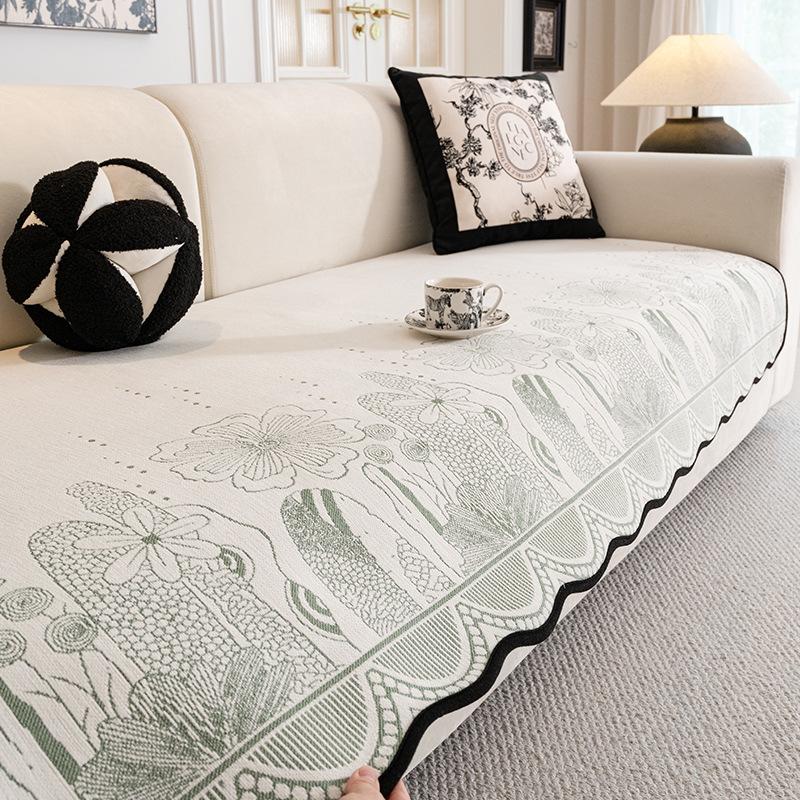 Special-Shaped Sofa Cushion Universal In All Seasons  New Sofa Seat Cushion Non-Slip Straight Row Light Luxury High-End Cover Cloth Towel
