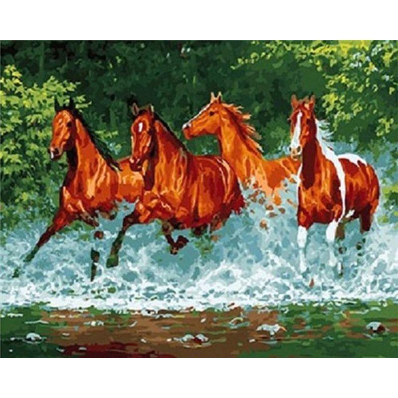 5D Diamond Painting Animals Cross Stitch Full Round Drill Painting Embroidery Craft Home Decor