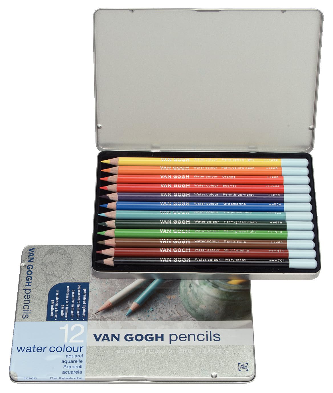 

Talens Japan Van Gogh Watercolor Pencils, 12 Colors, T9774-0012