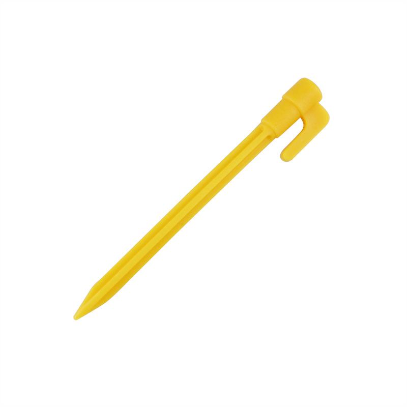 Yellow Plastic Ground Stakes for Greenhouse, Shade Nets, Inflatable Sofas, and Beach Mats - Windproof and In Stock