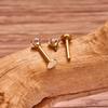 2pcs Titanium 16g Lip Labret Piercing Crystal Ball Monroe Lip Stud Helix Conch Tragus Cartilage Earrings 2/3/4mm CZ Body Jewelry
