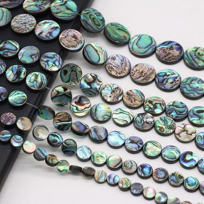 Natürliche Muschelperlen, Abalone, Perlmutt, runde Perle für Schmuckherstellung, DIY-Halskette, Armband, Ohrringe, Zubehör