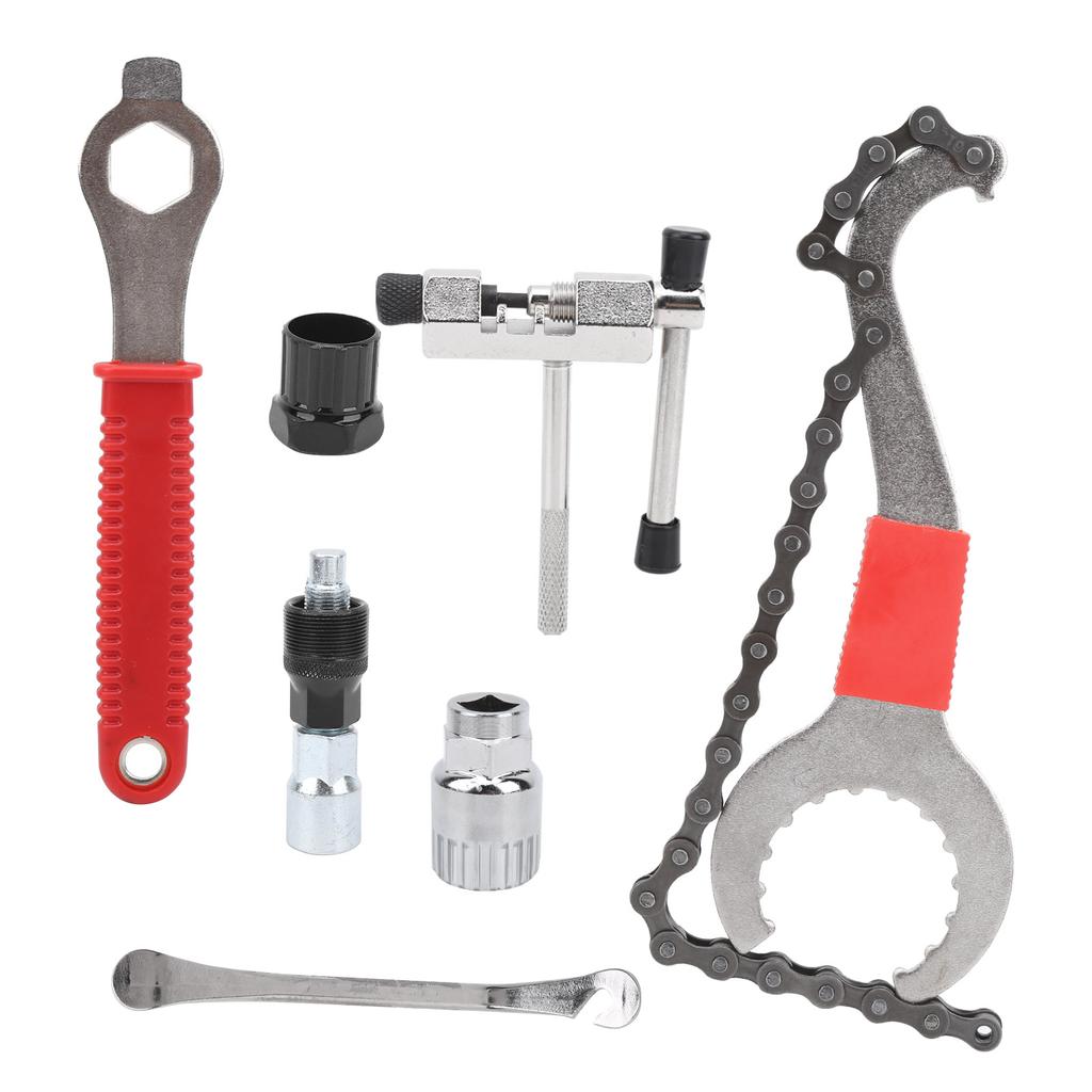7-częściowy wielofunkcyjny zestaw do demontażu koła zamachowego roweru, zestaw narzędzi do koła łańcuchowego, narzędzie do naprawy roweru(Normalna opona