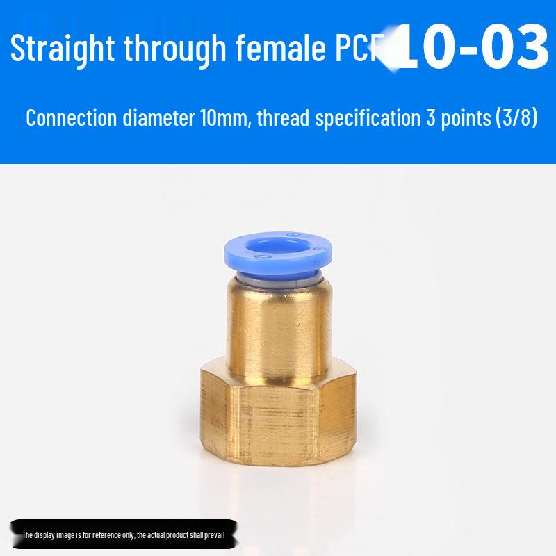 Trachea Connector PC8-02 Male Thread Quick Elbow Insert Pneumatic Throttle Valve