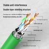 Industrial Cat6a M12 Angled Male To RJ45 Shielded Patch Cable